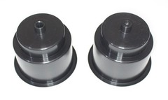 JSP Manufacturing 3 5/8 Universal Black Recessed Drop in Plastic Cup