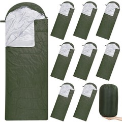 10 Pcs Bulk Sleeping Bags for Adults 0 Degree Waterproof Emergency Sleeping B…