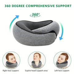 Memory Foam U-Shaped Travel Pillow Neck Support Head Rest Car Plane Soft Cushion