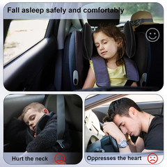 Car Headrest Pillow 360° Adjustable for Kids & Adults Neck Support for Car Seats