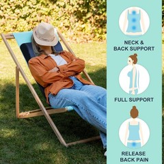 2-in-1 Neck & Lumbar Support Pillow for Recliner & Glider Chairs – Ergonomic Foa