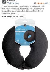 Go Travel Classic Bean Sleeper Comfortable Travel Pillow Filled Micro Polybeans