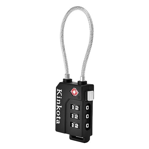 1 Pack Luggage Suitcase Locks 3 Dial Combination TSA Approved Travel Black Small