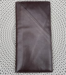 VTG Genuine Soft Brown Leather Passport Ticket Travel Doc Bi Fold Wallet Holder