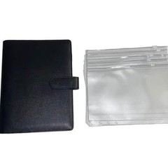 A5 Binder Planner with 5 Envelopes (Black)