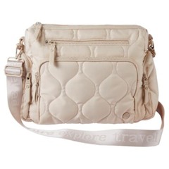 Samantha Brown To-Go Quilted Cargo Crossbody Bone NWT