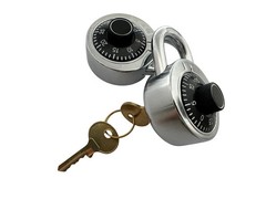 Combination Padlock with Key, 2 Pack 2 Keyed Alike Matching Key, Combination …