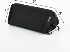 Black Neoprene Utility Storage Case Pouch Bag Pen Holder Zipper Travel Carry Bag
