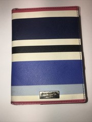 Kate Spade Leather Striped Passport Holder
