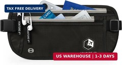 VENTURE 4TH Money Belt for Travel – Hidden Under-Clothes RFID Blocking Passport
