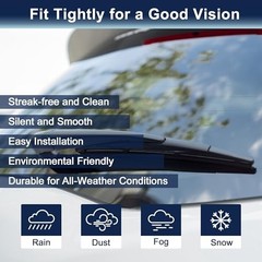 Rear Windshield Wiper Blade Arm Set for Toyota Matrix 2009-2014 – 280mm 11