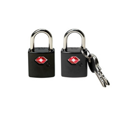 Travel Zinc Alloy Suitcase Luggage Locks with Keys Airport Hotel Gym 2 Pack