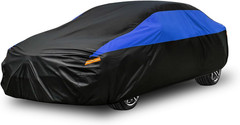 Waterproof All-Weather Car Cover – Universal Sedan 184–193 in, Straps & Case Set