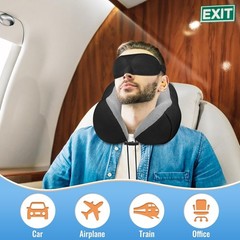 Almohada El Cuello La Cabeza De Espuma Viscoelástica Para Avión Y Viaje Automóvi