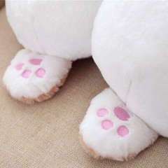 Adjustable Headrest Pillow Breathable Plush for Child Car Neck Pillow Cushion