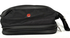 Swiss Gear Deluxe Framed Toiletry Bag Black 8756 Interior and zipper compartment