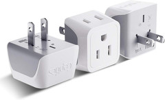 Japan, Philippines Travel Adapter Plug by – USA 3 Pin Polarized to 2 Prong Unpo