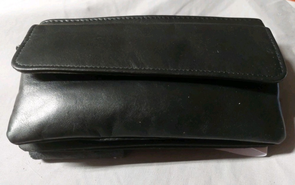 Winn International Mini-Fanny Pack – Black Cowhide Napa Leather – NEW