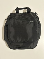LL Bean Bathroom Hanging Kit Black Travel Unisex Very Good Pre Owned Condition
