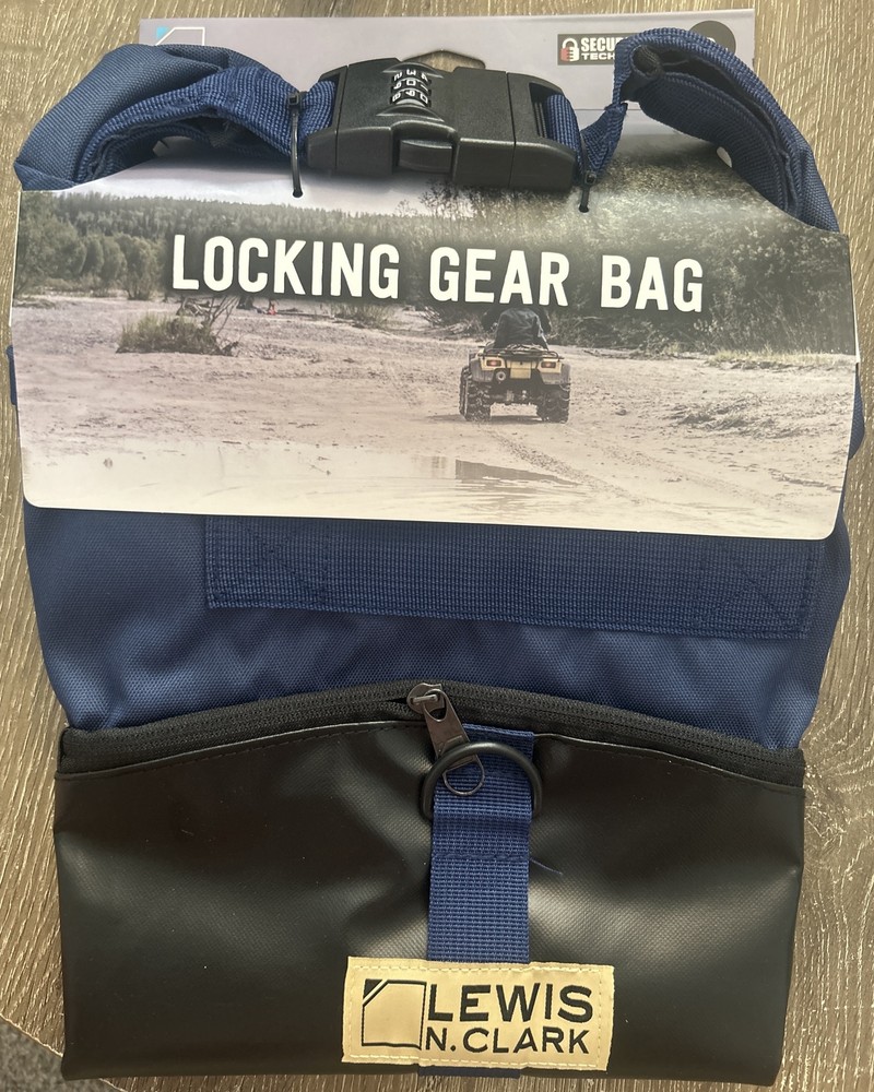 Lewis N. Clark Locking Gear Bag 18in Secura Lock Technology Blue/Black