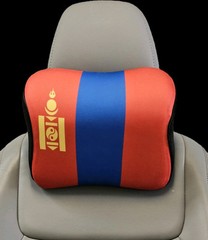 Mongolia Flag Memory Foam Car Neck Pillows (2-Pack) – NEW