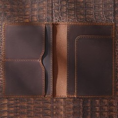 Leather Passport Case Men Travel Wallet Rfid Blocking Cowhide Document Organizer