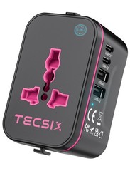 Universal Travel Adapter Worldwide, TECSIX European Plug with…