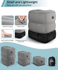 Versatile Adjustable Foot Rest Pillow – Ideal for Air Travel and Home Relaxation