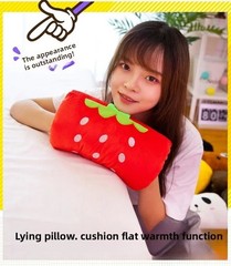 Cute Cartoon Plush Hand Warmer Pillow – Soft Sleeping Cushion & Travel Nap Plush