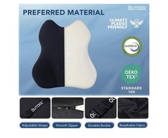 Lumbar Support Pillow for Car, Truck Accessories Travel Essentials, Memory Foam