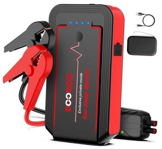 H9 4500A 12V Jump Starter for Car Boat Lawnmower | For 10L Gas – 8L Diesel