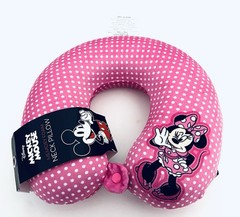 Disney Minnie Mouse Pink Polka Dot Memory Foam Neck Pillow Travel Bioworld NWT