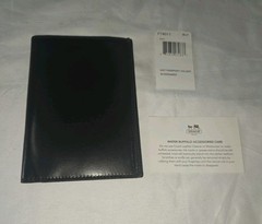 VINTAGE COACH PASSPORT BLACK BUFFALO LEATHER Slim Minimalist 90s