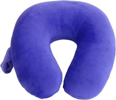Ultra-Soft Microfiber Kids Neck Pillow – Purple Feather Comfort