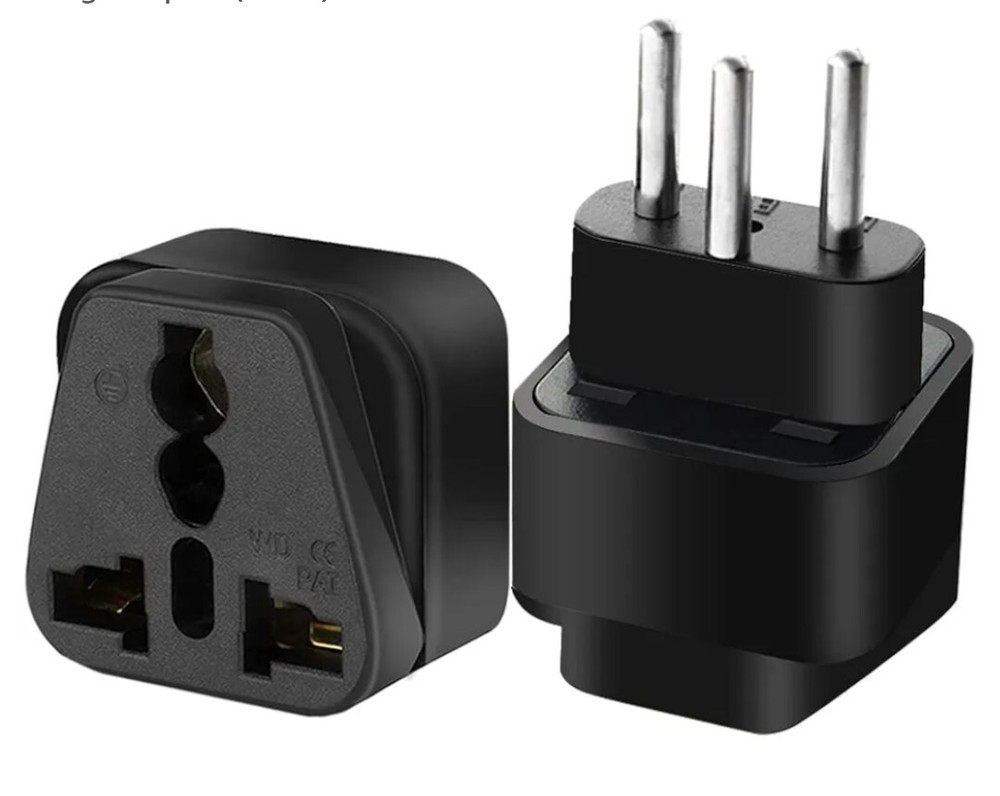 2 Pack Switzerland Standard 3 pin Plug to a Variety of National Socket Travel