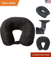 Luxury Microfiber Neck Pillow for Travel – Soft, Compact & Machine Washable -…