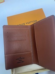 LOUIS VUITTON Monogram Passport Cover Brown