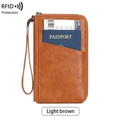 Folding Id, Passport and Boarding Pass Holder New Black