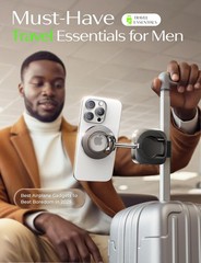 LISEN Airplane Travel Essentials for Women Men Magnetic Phone Holder Black