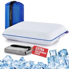 Travel & Camping Cooling Memory Foam Pillow for Backpacking&AirplanesSmall Pi…