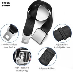 Coolrunner Airplane Seat Belt Extender, Adjustable 7-32″ ~ Brand New