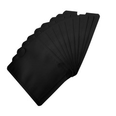 20 Pcs Aluminum Black RFID Blocking Sleeves NFC PURSE Protector Holder Sleeves