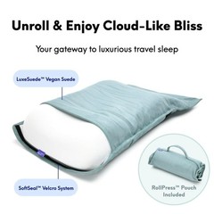 Compact Memory Foam Travel Pillow – Deep Sleep Neck Support for Hotels, Camping,