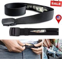 Men Anti Theft Travel Security Belt Nylon Military Tactical Hidden Money Belt US