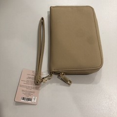 Lost + Wander Tan Passport Zip Wallet