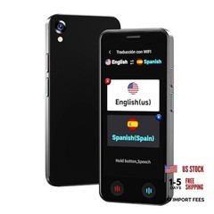 Language Translator Device No WiFi Needed, Instant Pocket AI Translator, Black