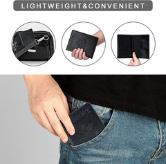 Passport Holder 2 Pack – Ultra Slim PU Leather Travel Wallet Cover