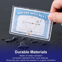 10 Pack Social Security Card Protector Medicare New Credit Card Holder,24 Mil So