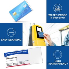 Waterproof Plastic Sleeves for Credit Cards (200)