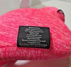 Spyder Pink Polyester Memory Foam Neck Pillow, Soft and Cuddly with Support